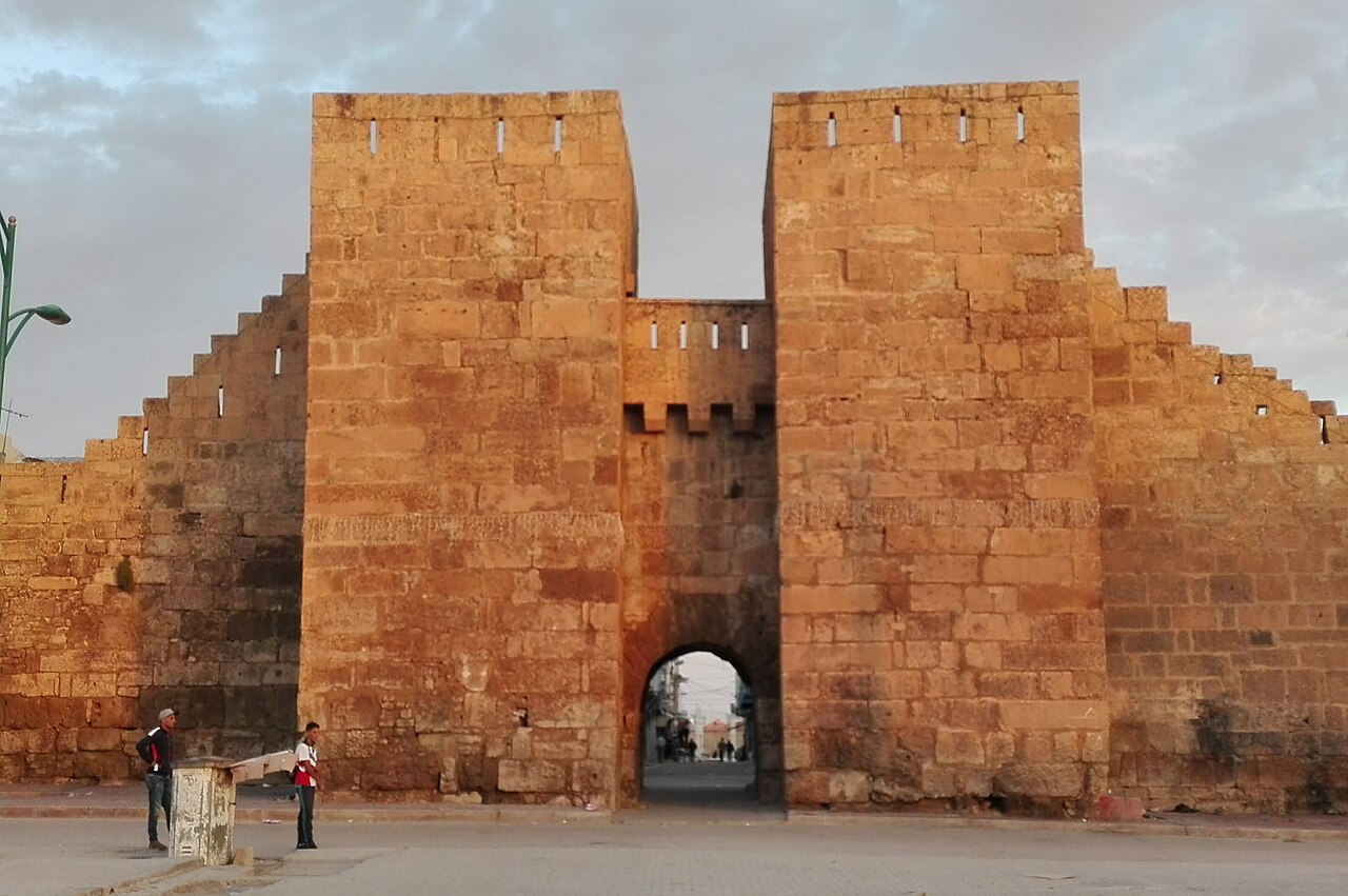 A fortified gate in the Byzantine ramparts of Tébessa